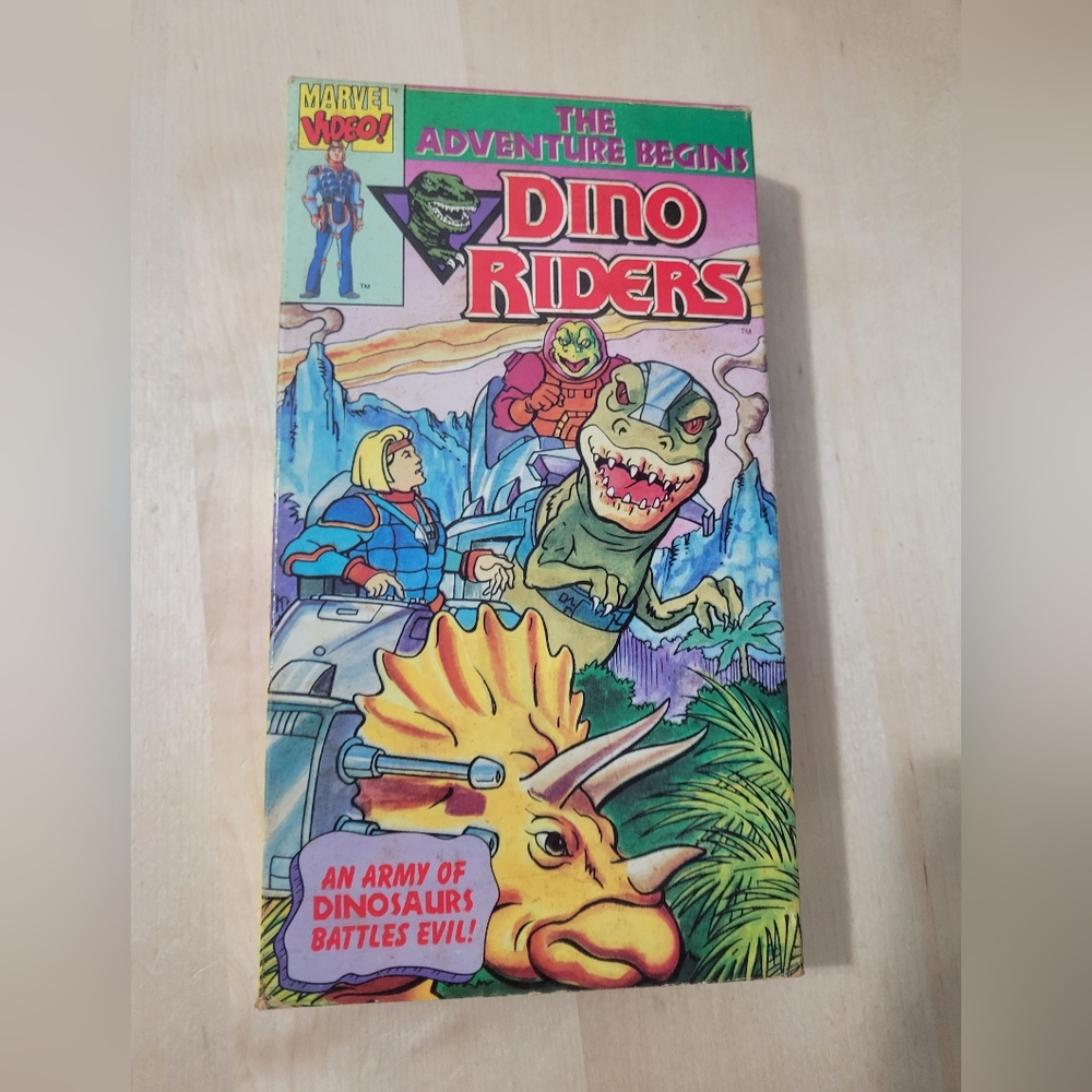 Marvel comics "Dino Riders" VHS TAPE 📼